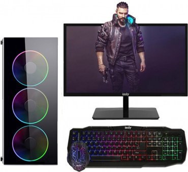 Izoly N12X Harici Radeon RX 550 Ekran Kartlı Intel Core i5-3470 8 GB Ram DDR3 256 GB SSD Tower FreeDos Masaüstü Bilgisayar