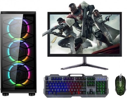 Turbox Tx546 (ATM9918589) Harici Radeon R7 240 Ekran Kartlı Intel Core i5 650 8 GB DDR3 256 GB SSD 21.5 inç LED Panel FHD FreeDos All In One Oyuncu Bilgisiyarı