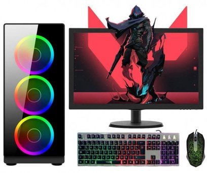 Turbox Tx459 (ATM910082) Harici GeForce GTX 1050 Ti Ekran Kartlı Intel Core i7 4770 8 GB DDR3 128 GB SSD 21.5 inç LED Panel FreeDos All In One Oyuncu Bilgisiyarı