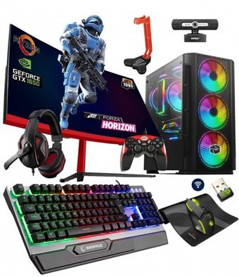 Zeiron  80 Harici GeForce GTX 1650 Ekran Kartlı AMD Ryzen 5 3600 32 GB DDR4 256 GB SSD 27 inç Curved Panel FHD FreeDos All In One Oyuncu Bilgisiyarı