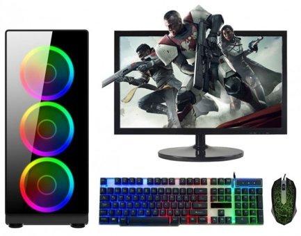 Turbox Tx553 (ATM9918757) Harici GeForce GTX 1050 Ti Ekran Kartlı Intel Core i7 4770 8 GB DDR3 256 GB SSD 21.5 inç LED Panel FreeDos All In One Oyuncu Bilgisiyarı