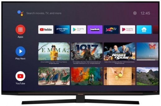 Grundig 55 GFU 7850 B 55 inç 4K Ultra HD 139 Ekran Çerçevesiz Flat Uydu Alıcılı Smart Led Android Televizyon