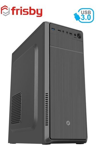 Frisby FC-2940B 1 Fanlı Siyah Dikey Kullanım Mid Tower Oyuncu Bilgisayar Kasası