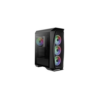 Aerocool Aero One Duo RGB Mesh Sıvı Soğutmalı 6 Fanlı Siyah Dikey Kullanım ITX Oyuncu Bilgisayar Kasası