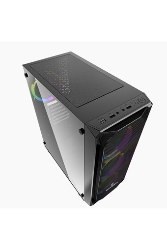 Gametech Legend Pro RGB Mesh Sıvı Soğutmalı 4 Fanlı Siyah Dikey Kullanım Micro ATX Oyuncu Bilgisayar Kasası