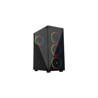 Frisby FC-9290G RGB Sıvı Soğutmalı 4 Fanlı Siyah Dikey Kullanım ATX Oyuncu Bilgisayar Kasası