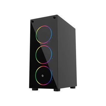 Frisby FC-9290G RGB Sıvı Soğutmalı 4 Fanlı Siyah Dikey Kullanım ATX Oyuncu Bilgisayar Kasası