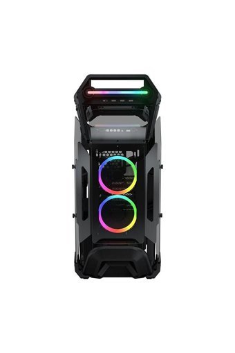Cougar Cratus CGR-5LMSB RGB Mesh Sıvı Soğutmalı 9 Fanlı Siyah Dikey Kullanım ATX Oyuncu Bilgisayar Kasası