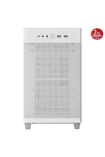 Asus Prime Ap201 Mesh Sıvı Soğutmalı 6 Fanlı Beyaz Dikey Kullanım Micro ATX Oyuncu Bilgisayar Kasası