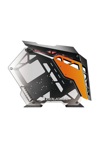 Cougar CGR-5LMRO Conquer RGB Mesh Sıvı Soğutmalı 6 Fanlı Siyah Dikey Kullanım ATX Oyuncu Bilgisayar Kasası