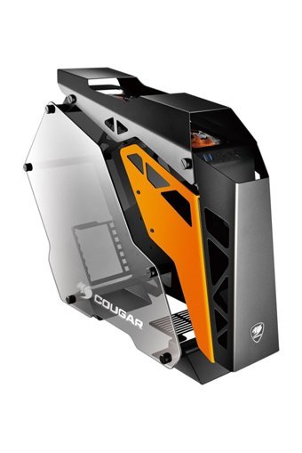 Cougar CGR-5LMRO Conquer RGB Mesh Sıvı Soğutmalı 6 Fanlı Siyah Dikey Kullanım ATX Oyuncu Bilgisayar Kasası
