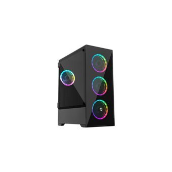 Frisby FC-9310G RGB Sıvı Soğutmalı 6 Fanlı Siyah Dikey Kullanım ATX Oyuncu Bilgisayar Kasası