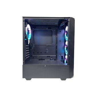 Gameforce Cold 6X120MM RGB Mesh Sıvı Soğutmalı 6 Fanlı Siyah Dikey Kullanım Mid Tower Oyuncu Bilgisayar Kasası