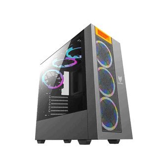 Blueforce Spectra RGB Mesh Sıvı Soğutmalı 6 Fanlı Siyah Dikey Kullanım ITX Oyuncu Bilgisayar Kasası