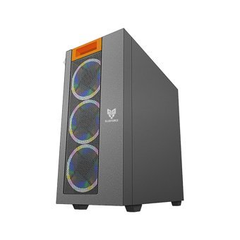 Blueforce Spectra RGB Mesh Sıvı Soğutmalı 6 Fanlı Siyah Dikey Kullanım ITX Oyuncu Bilgisayar Kasası