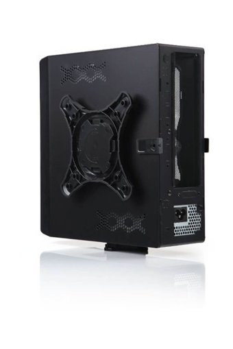 Dark Compact RGB Mesh 1 Fanlı Siyah Yatay Kullanım ITX Toplanmış Bilgisayar Kasası