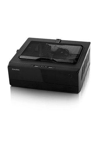 Dark Compact RGB Mesh 1 Fanlı Siyah Yatay Kullanım ITX Toplanmış Bilgisayar Kasası