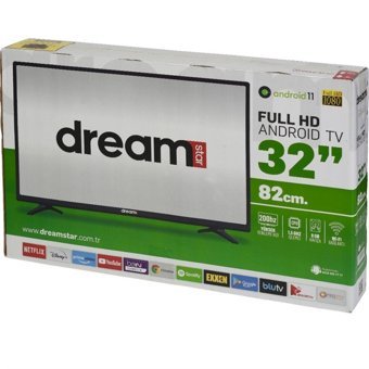 Dreamstar DS-3256 32 inç Hd Ready 80 Ekran Flat Uydu Alıcılı Smart Led Android Televizyon
