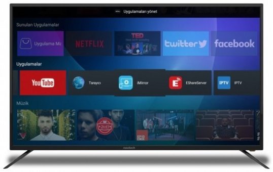 Navitech LDS-5099UHD 50 inç 4K Ultra HD 126 Ekran Flat Smart Led Android Televizyon