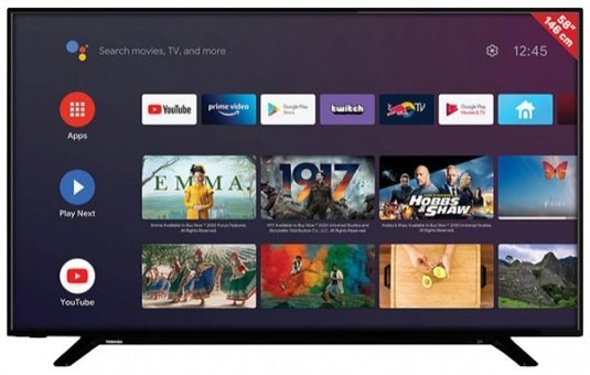 Toshiba 58UA2063DT 58 inç 4K Ultra HD 146 Ekran Çerçevesiz Flat Uydu Alıcılı Smart Led Android Televizyon