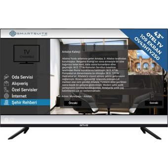 Onvo OV43HTV250 43 inç FULL HD 108 Ekran Flat Uydu Alıcılı Smart Led Android Televizyon