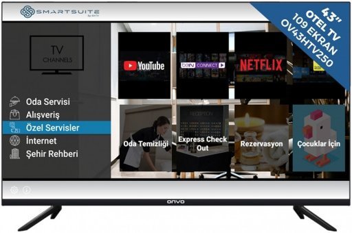 Onvo OV43HTV250 43 inç FULL HD 108 Ekran Flat Uydu Alıcılı Smart Led Android Televizyon