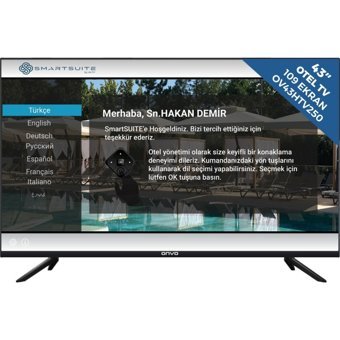 Onvo OV43HTV250 43 inç FULL HD 108 Ekran Flat Uydu Alıcılı Smart Led Android Televizyon