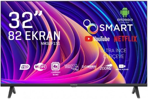 Nordmende NM32F151 32 inç Hd Ready 80 Ekran Flat Uydu Alıcılı Smart Led Android Televizyon