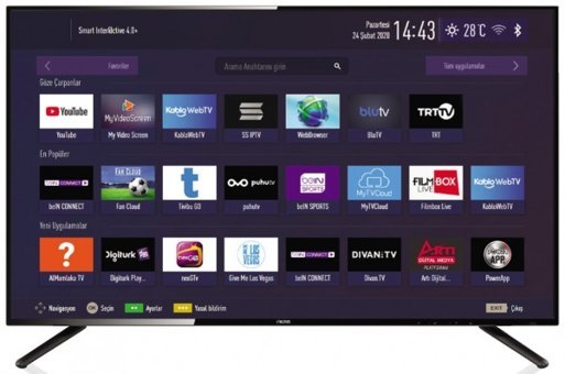 Altus AL43L 6925 4B 43 inç FULL HD 108 Ekran Flat Uydu Alıcılı Smart Led Televizyon