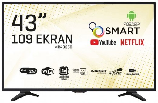 Nordmende NM43250 43 inç FULL HD 108 Ekran Flat Uydu Alıcılı Smart Led Android Televizyon