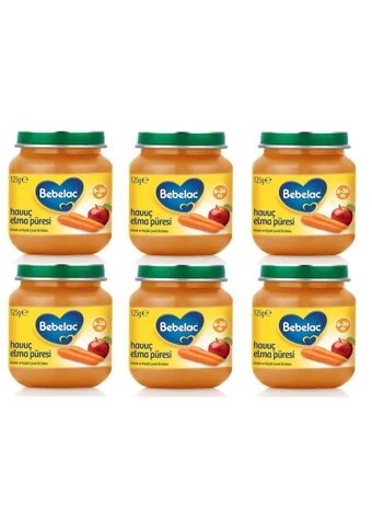 Bebelac Havuç Elma Laktozsuz Tahılsız Meyveli Kavanoz Maması 125 gr