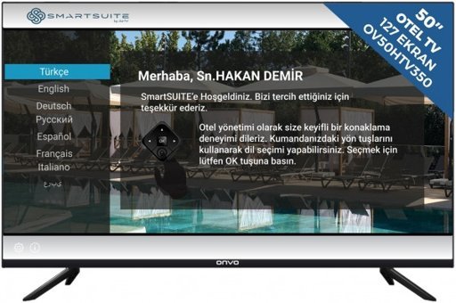 Onvo OV50HTV350 50 inç 4K Ultra HD 126 Ekran Çerçevesiz Flat Uydu Alıcılı Smart Led Android Televizyon