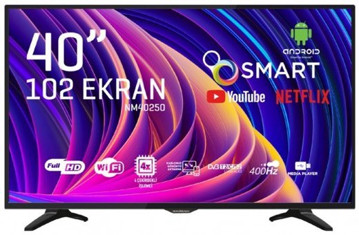 Nordmende NM40250 40 inç FULL HD 100 Ekran Flat Uydu Alıcılı Smart Led Android Televizyon