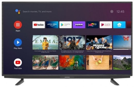 Grundig 43 GFU 7900 A 43 inç 4K Ultra HD 108 Ekran Çerçevesiz Flat Uydu Alıcılı Smart Led Android Televizyon