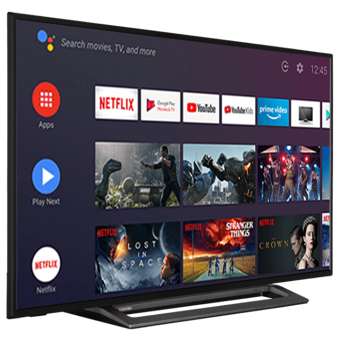 Toshiba 43LA3B63DT 43 inç FULL HD 108 Ekran Çerçevesiz Flat Uydu Alıcılı Smart Led Android Televizyon