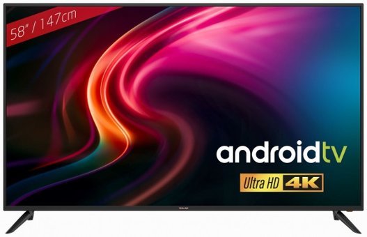 Redline RT58 58 inç 4K Ultra HD 146 Ekran Çerçevesiz Flat Uydu Alıcılı Smart Led Android Televizyon