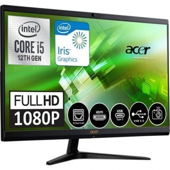 Acer Aspire C24-1700 (DQ.BJWEM.WF-003) Dahili Iris Xe Graphics Ekran Kartlı Intel Core i5 1235U 8 GB Ram DDR4 256 GB SSD 23.8 inç Full HD FreeDos All in One Bilgisayar