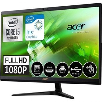 Acer Aspire C24-1700 (DQ.BJWEM.WF-003) Dahili Iris Xe Graphics Ekran Kartlı Intel Core i5 1235U 8 GB Ram DDR4 256 GB SSD 23.8 inç Full HD FreeDos All in One Bilgisayar