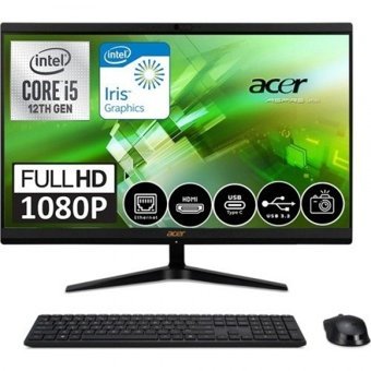 Acer Aspire C24-1700 (DQ.BJWEM.WF-003) Dahili Iris Xe Graphics Ekran Kartlı Intel Core i5 1235U 8 GB Ram DDR4 256 GB SSD 23.8 inç Full HD FreeDos All in One Bilgisayar